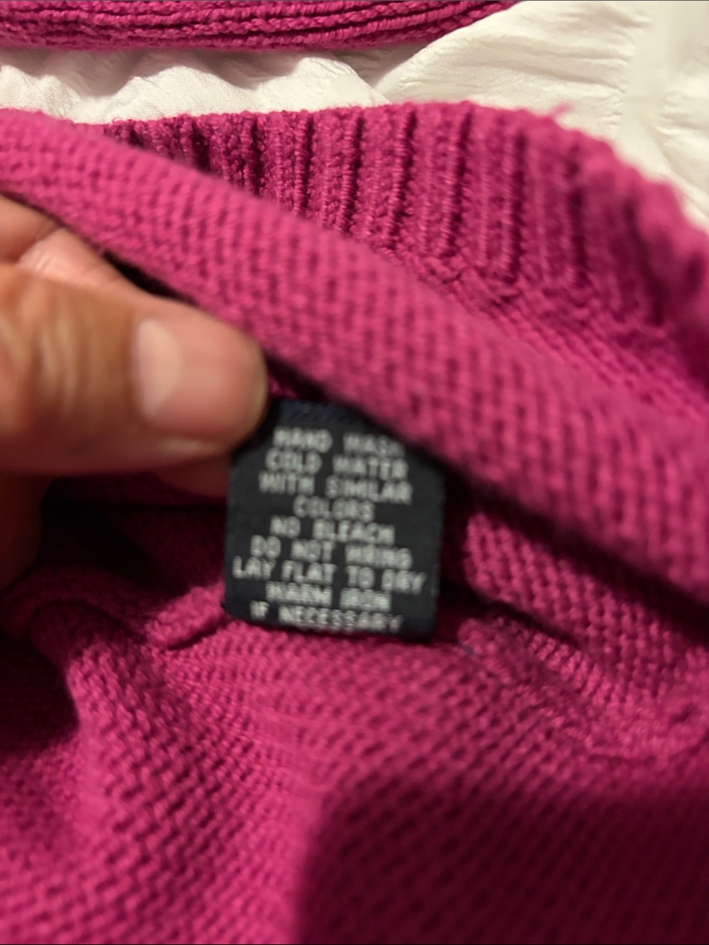 Rafaella Deep Pink Button-Front Ribbed Yoke Cardigan - Picture 8 of 8